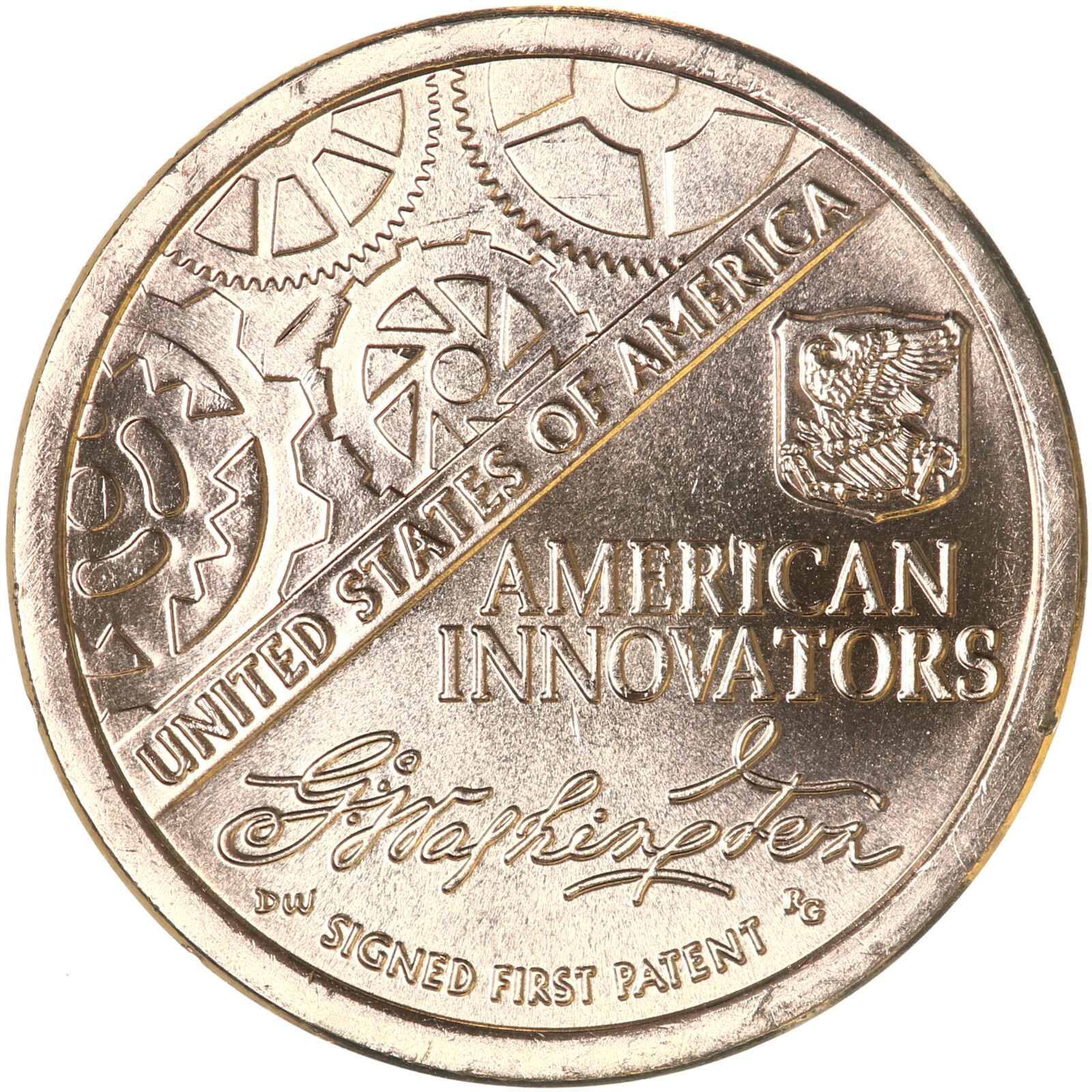 2018 D American Innovation Signed First Patent Dollar Choice BU