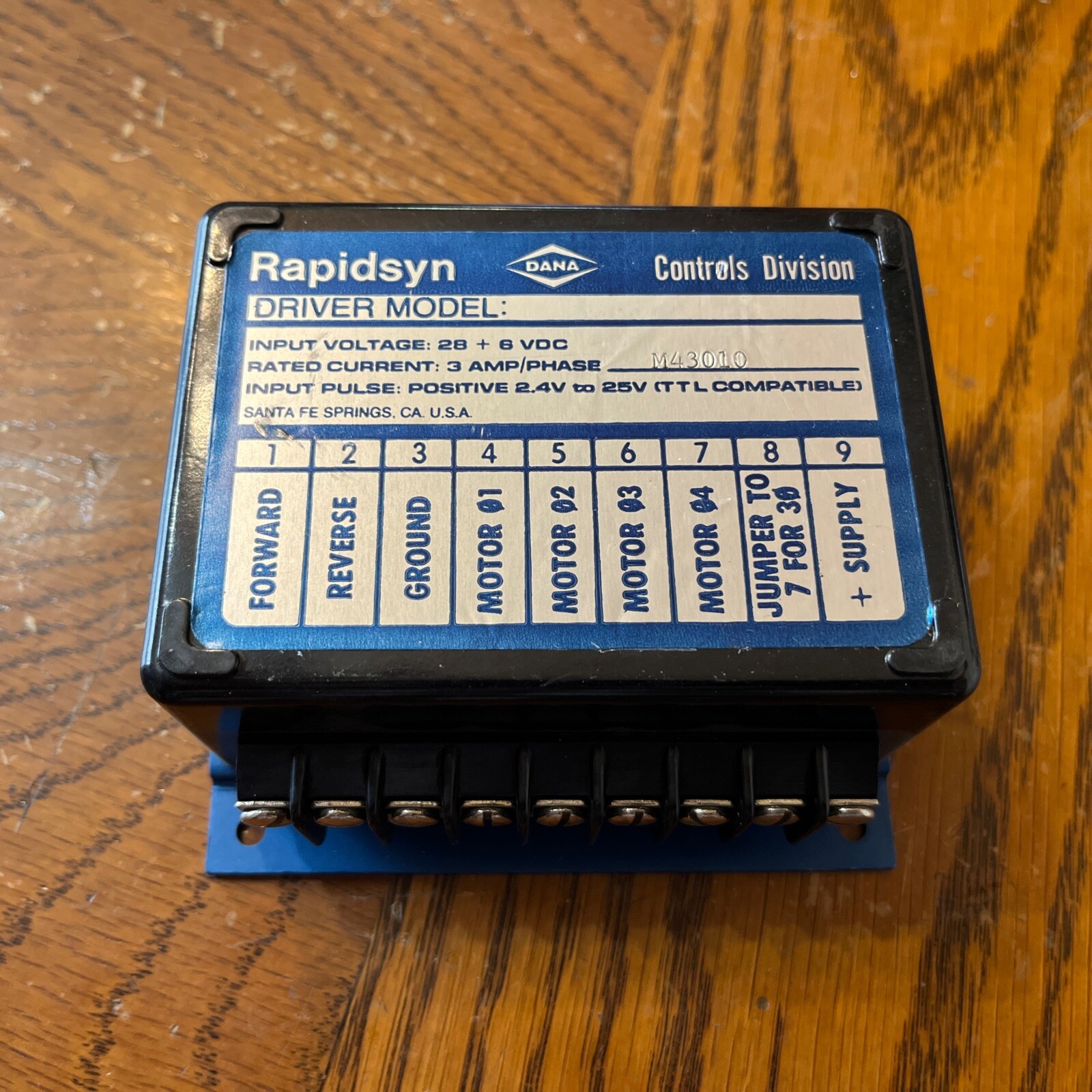 DANA Controls Division RapidSyn M43010 Motor Driver NEW Qty-1 FREE SAME DAY SHIP