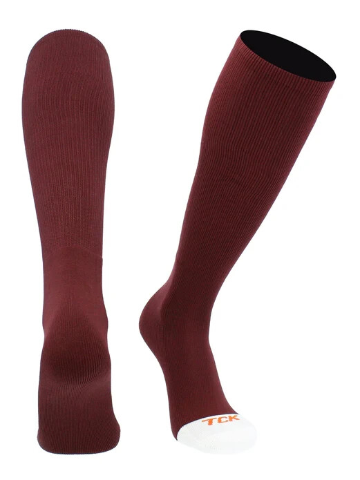 NEW TCK Prosport Baseball Tube Socks Adult L Maroon
