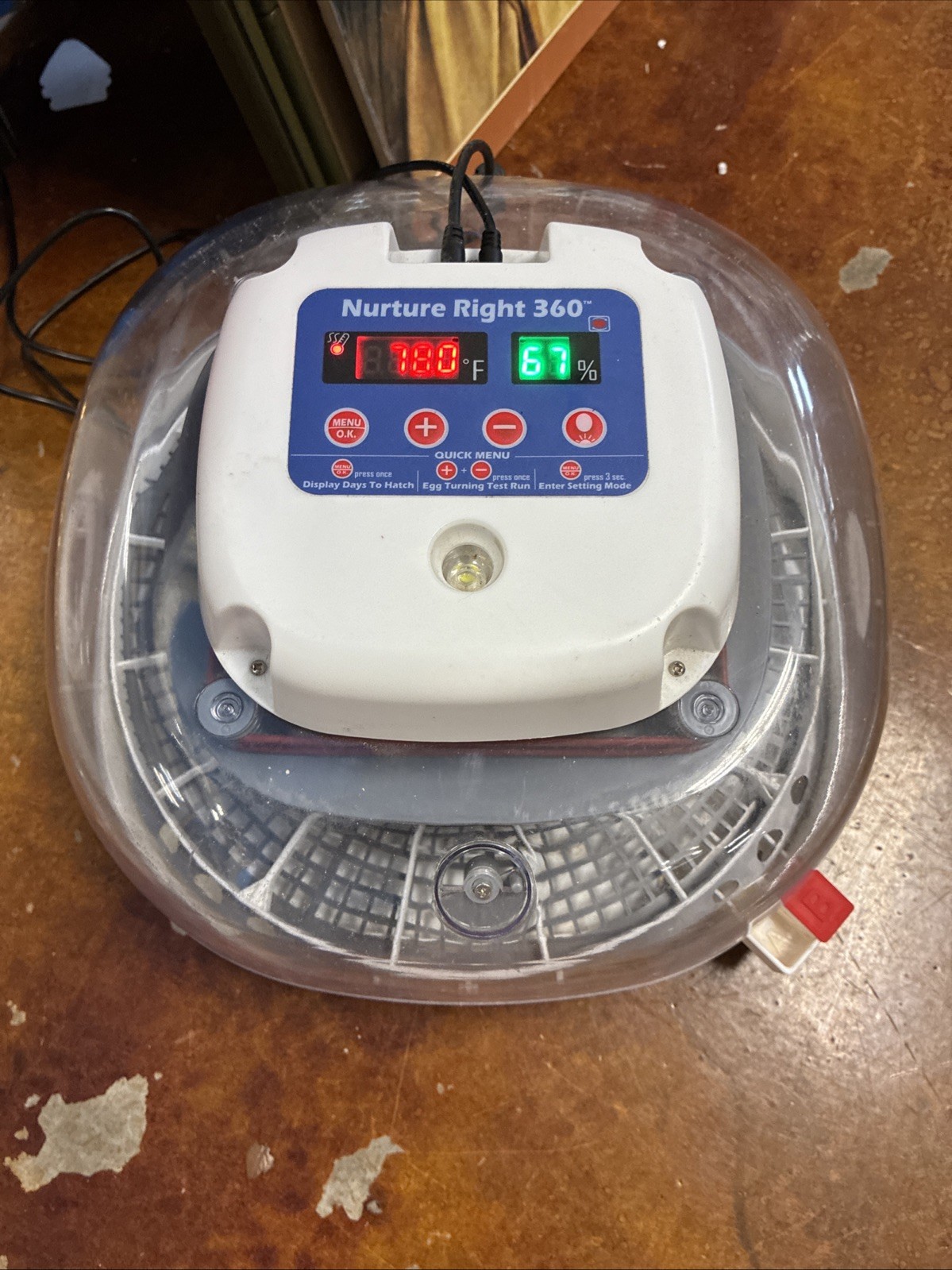 Nurture Right EGG INCUBATOR - Holds 22 Eggs for Optimal Hatching with 360° View