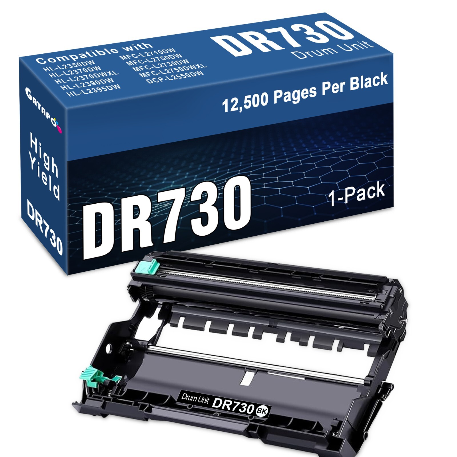 DR730 Drum Unit (NO Toner) for Brother MFC-L2710DW HL-L2395DW Printers
