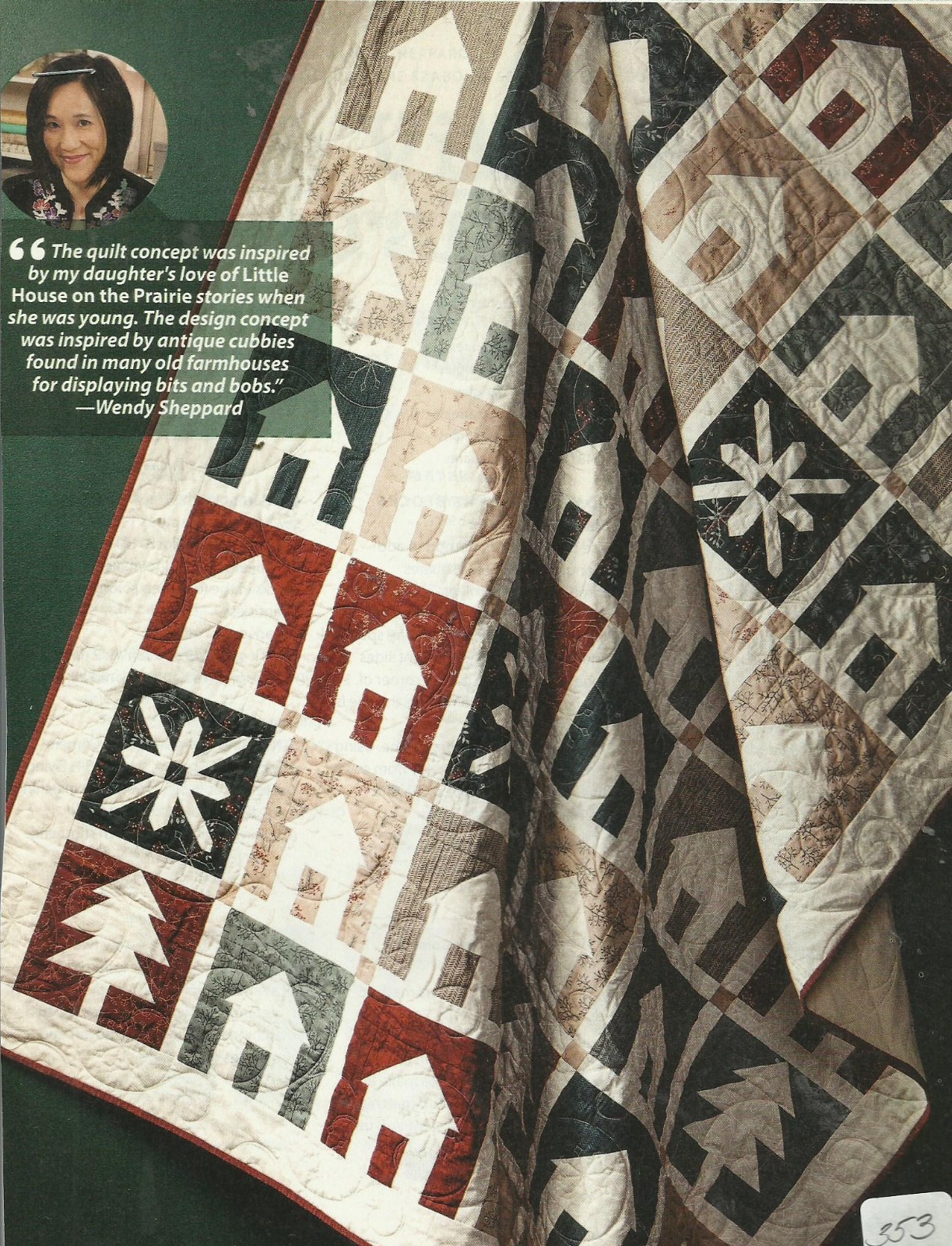 E0814  LITTLE VILLAGE ON THE PRAIRIE QUILT PATTERN/INSTRUCTIONS