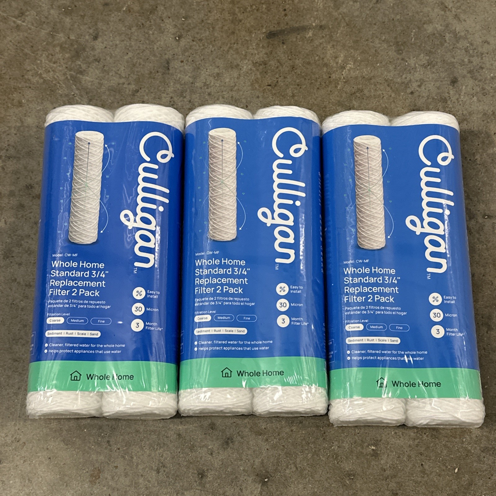 Culligan CW-MF - Whole House Standard Replacement Filter 6 Filters