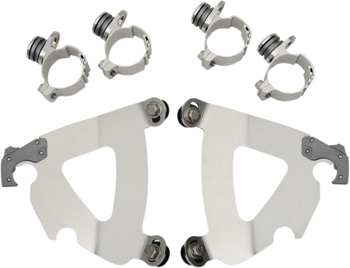 MEMPHIS SHADES Fits Road Warrior Mounting Kit - Polished - FXDWG MEK2030