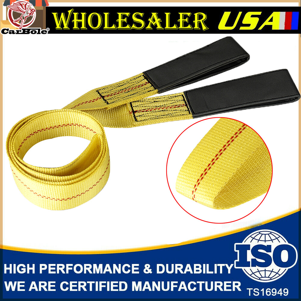 1 Pack Heavy Duty 6'x2" Nylon Web Sling Lift Tow Strap Lifting Hoist 9000LBS Max