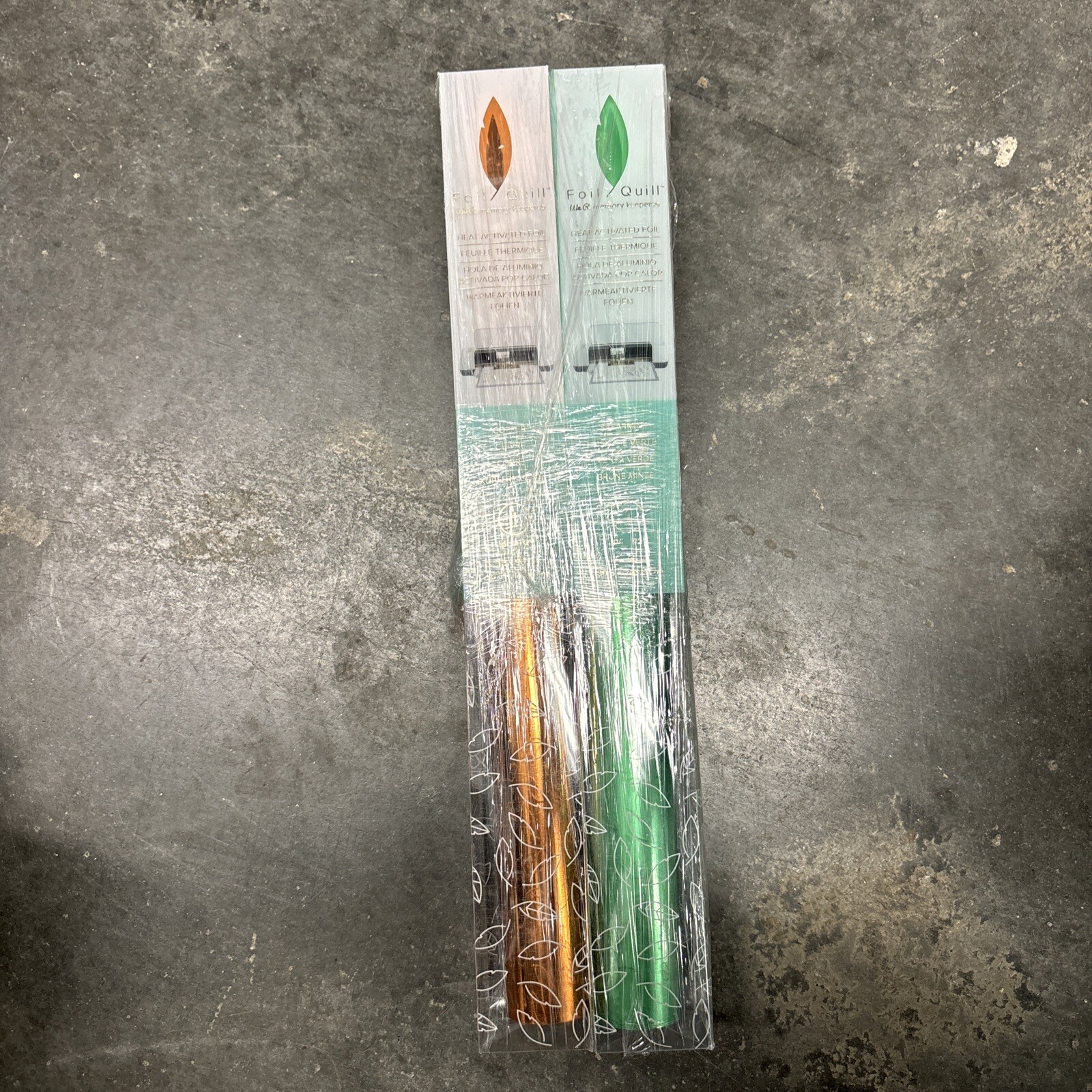 (2) We R Memory Foil Quill Heat Activated Foil Roll 12" X 96" Copper/shearmint