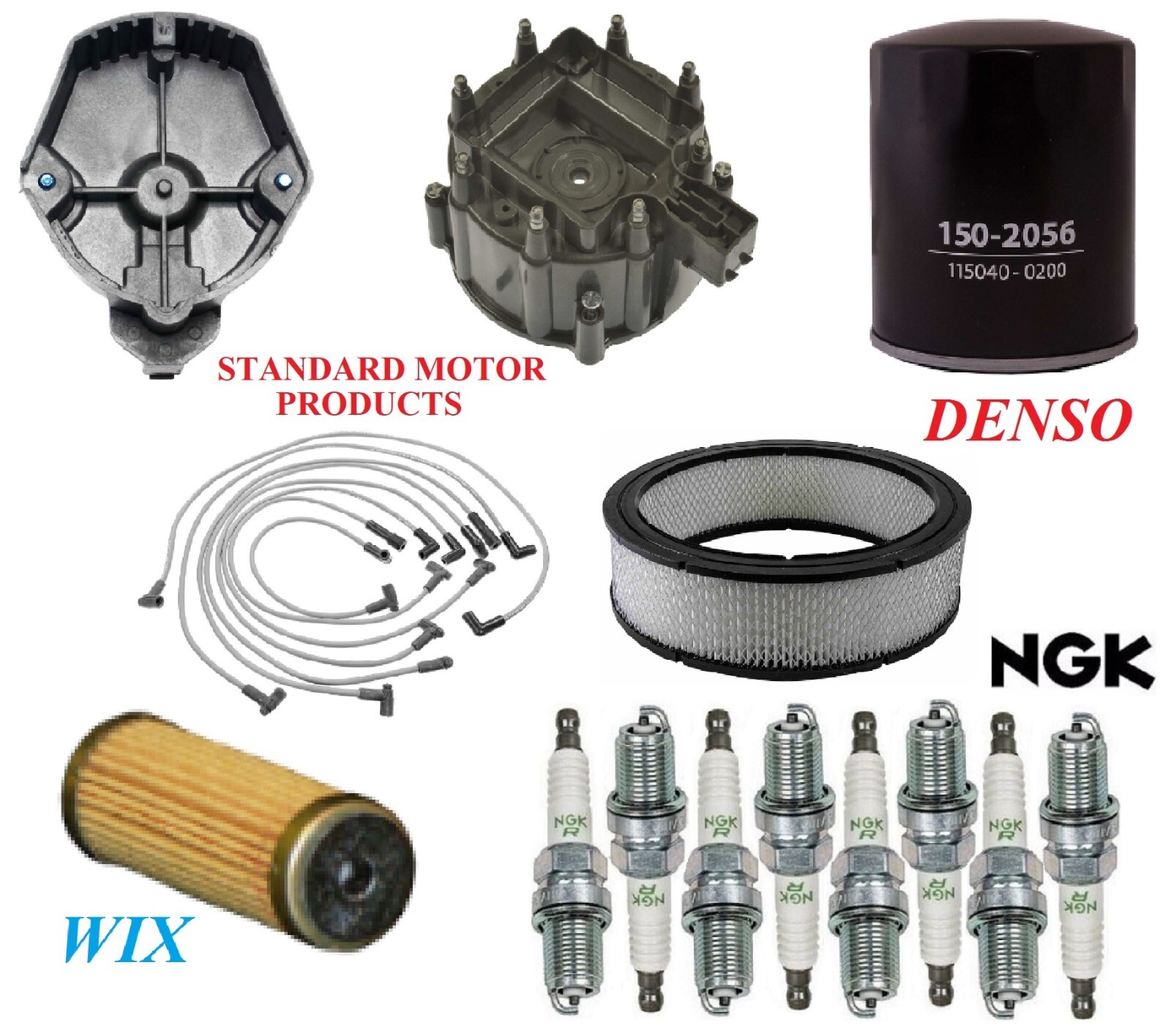 Tune Up Kit Filters Cap Spark Plugs Wire For CHEVROLET K30 V8 5.7L; 4 bbl 1985