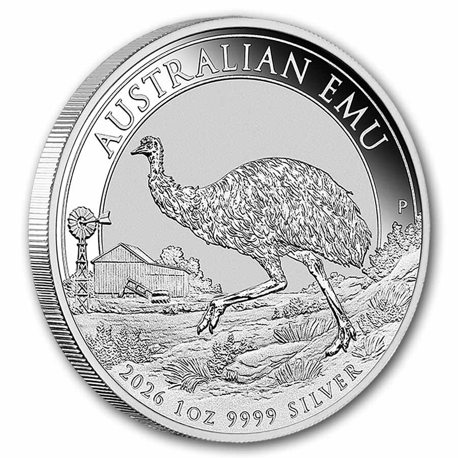 2026 Australia 1 oz Silver Emu BU