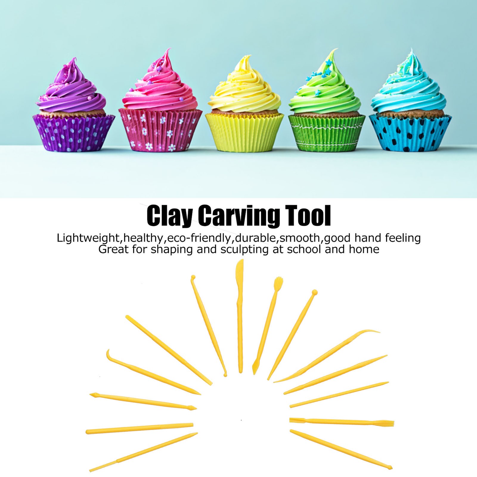 14PCS Clay Modeling Tools For Sculpting And Shaping Cake Decor