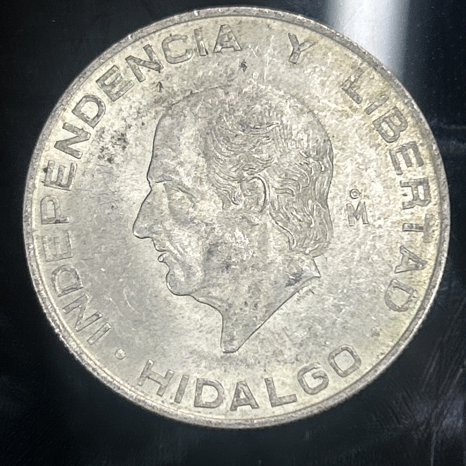 Uncirculated 1956 Mexico 5 Pesos Silver Encapsulated, Beautiful Coin