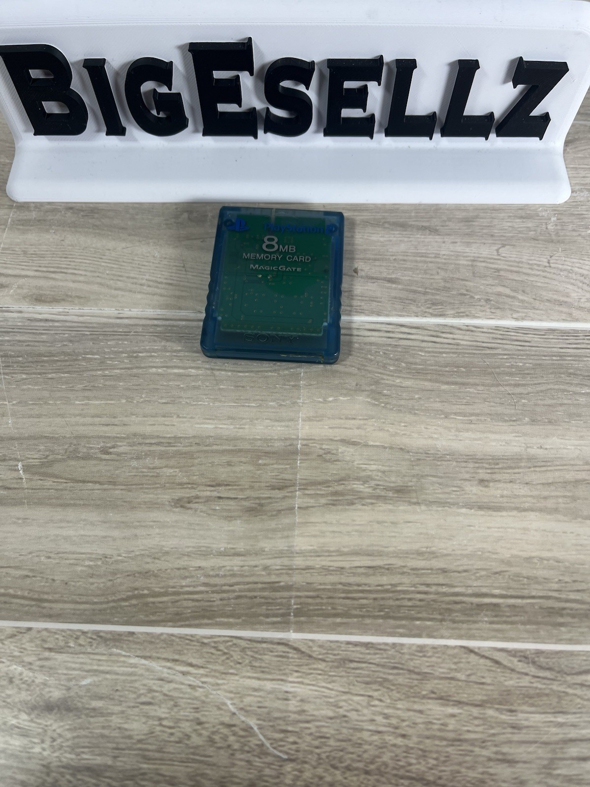 PS2 Memory Card OEM Sony 8MB MagicGate Blue Transparent SCPH-10020
