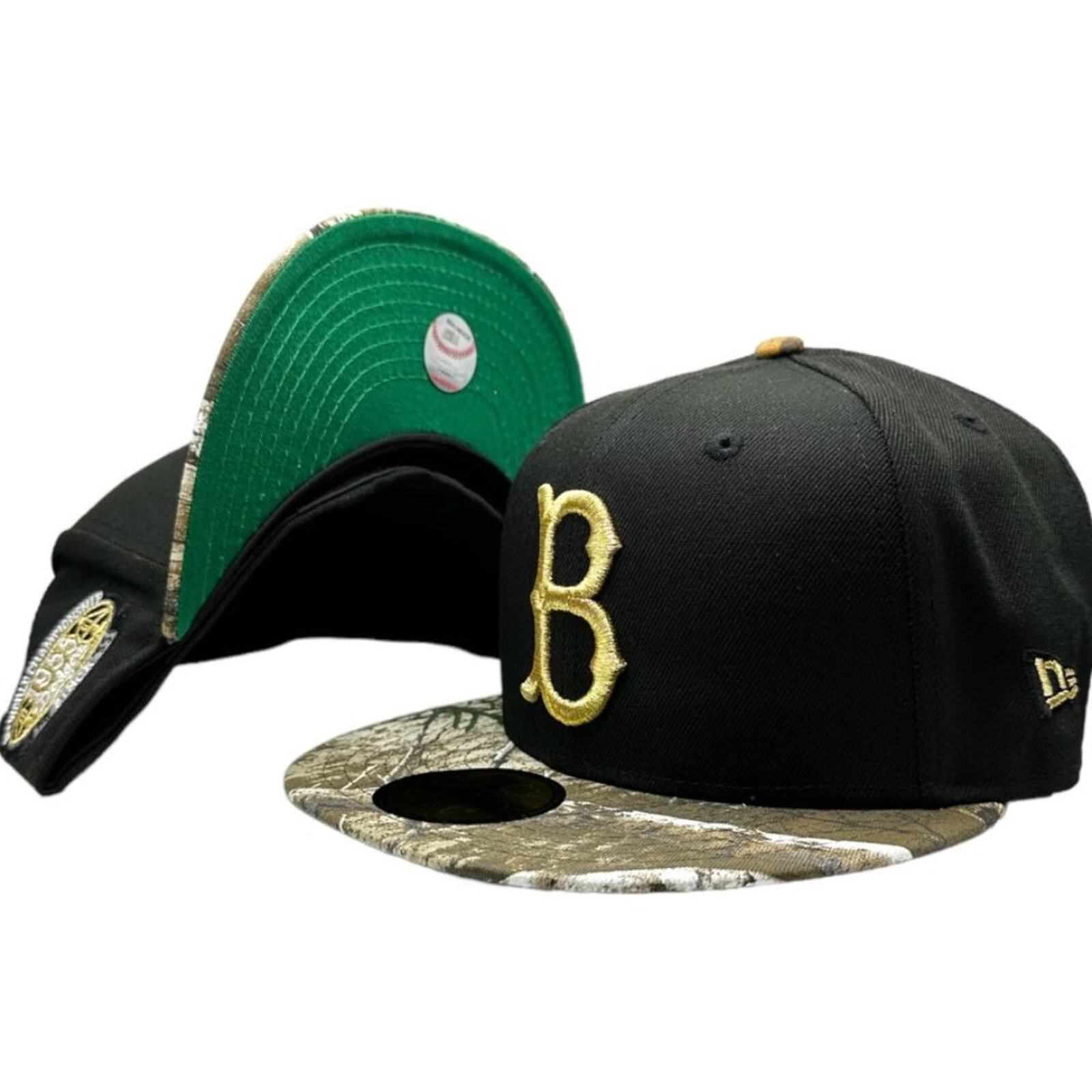 New Era Brooklyn Dodgers 1955 World Champs 59Fifty Hat, Size 7 1/8 - Camo/Black