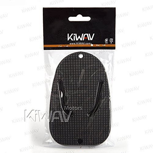 Motorcycle Kickstand Pad Plate Support Accessory - Black - Black Kickstand Pad