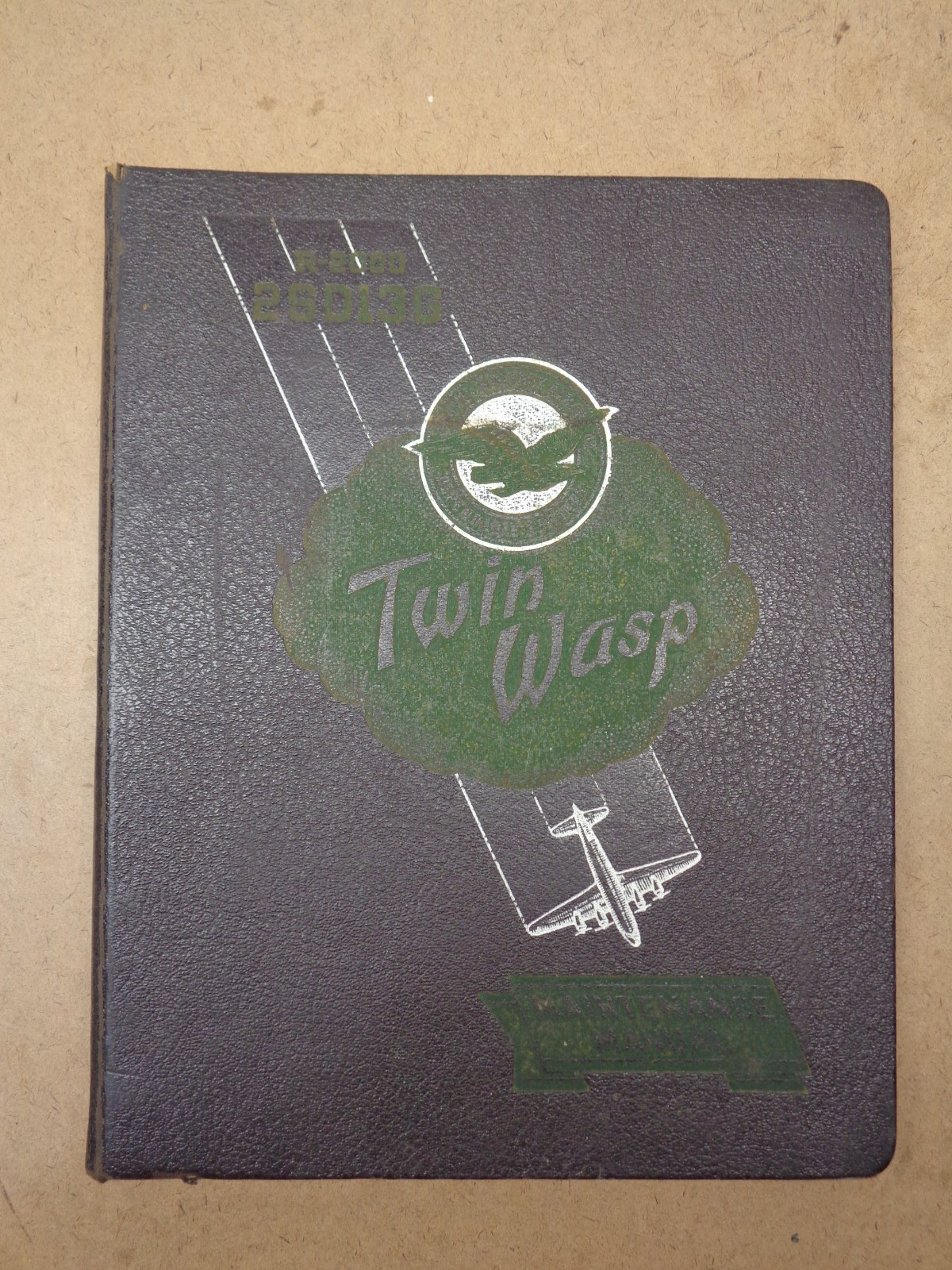 AIRCRAFT RADIAL ENGINE TWIN WASP MAINTENANCE MANUAL BINDER R-2000 2SD13G ENGINES