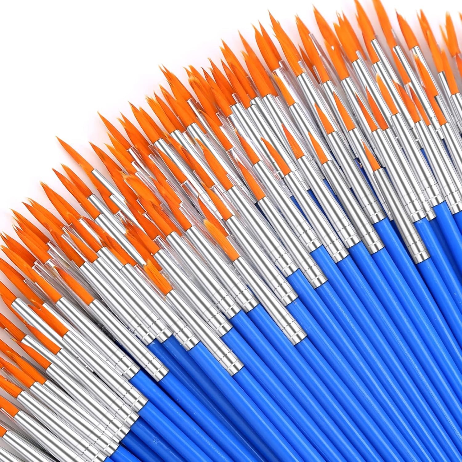 100Pcs Paint Brushes Bulk Small, for Kids Fine Set Detail Classroom Model Canvas