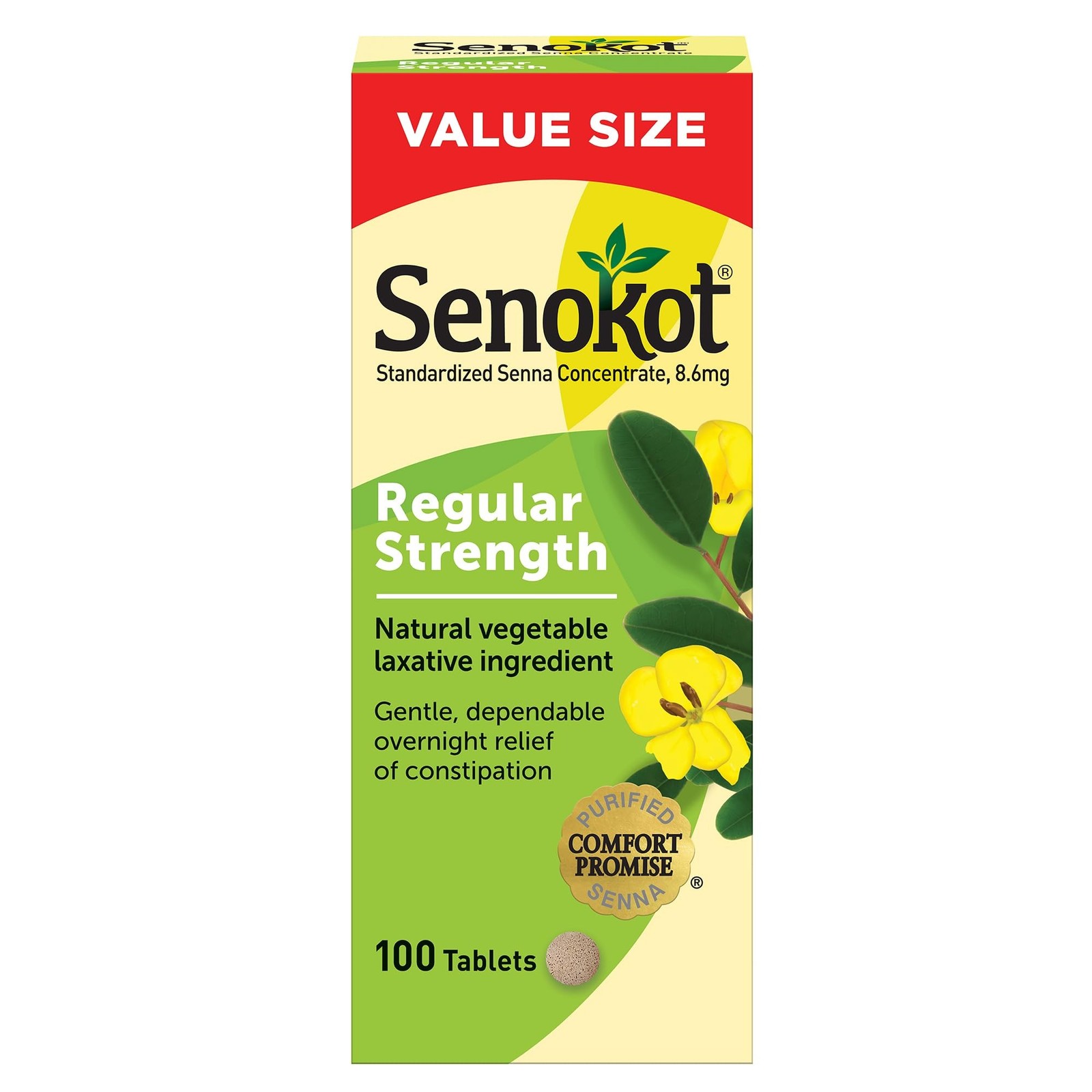 Senokot Regular Strength Laxatives for Constipation, Senna Laxative Tablets, ...