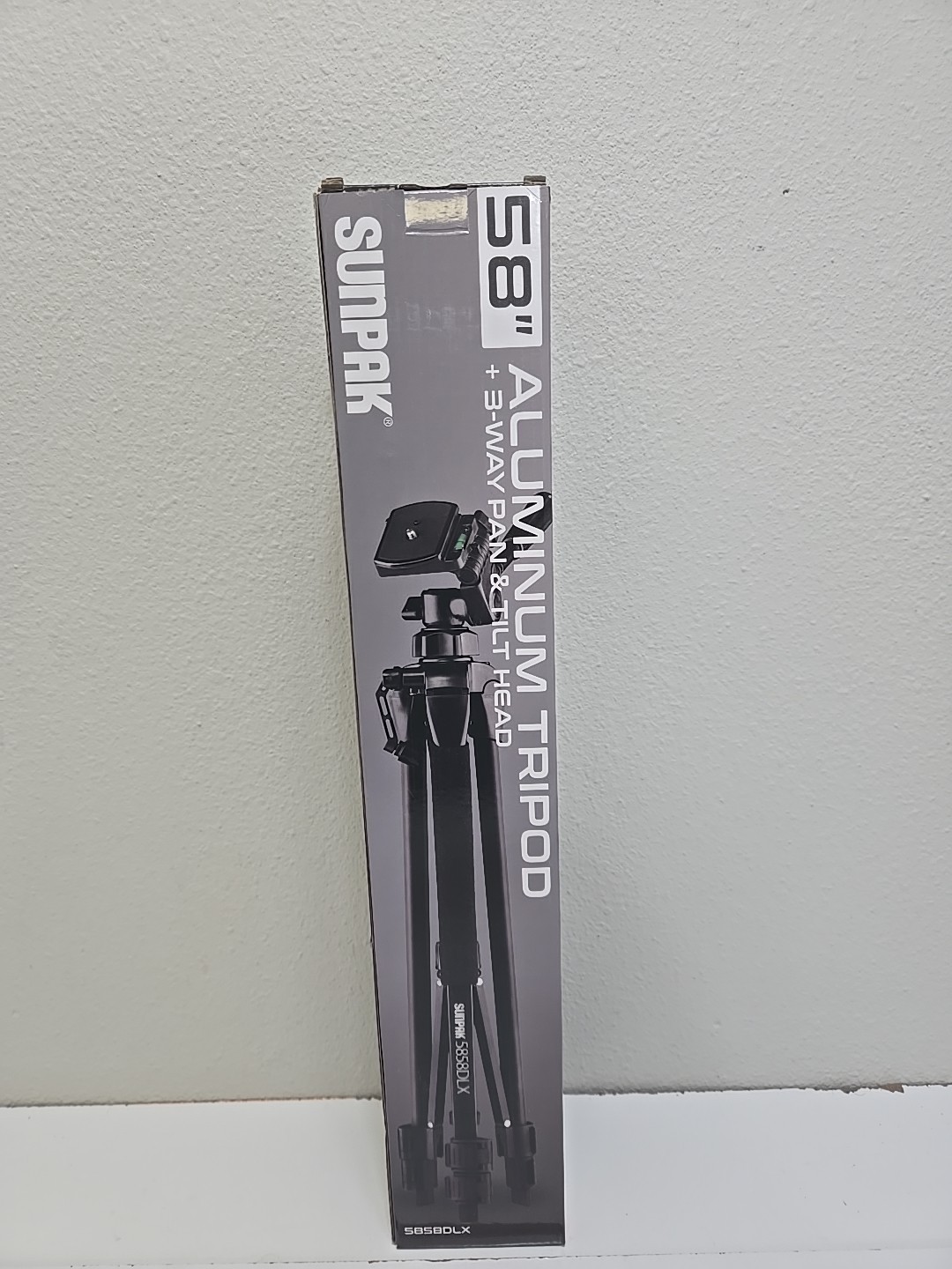 GENUINE Sunpak 5858DLX Medium DUTY CAMERA & Video Tripod - 620-585BB *LOOK*