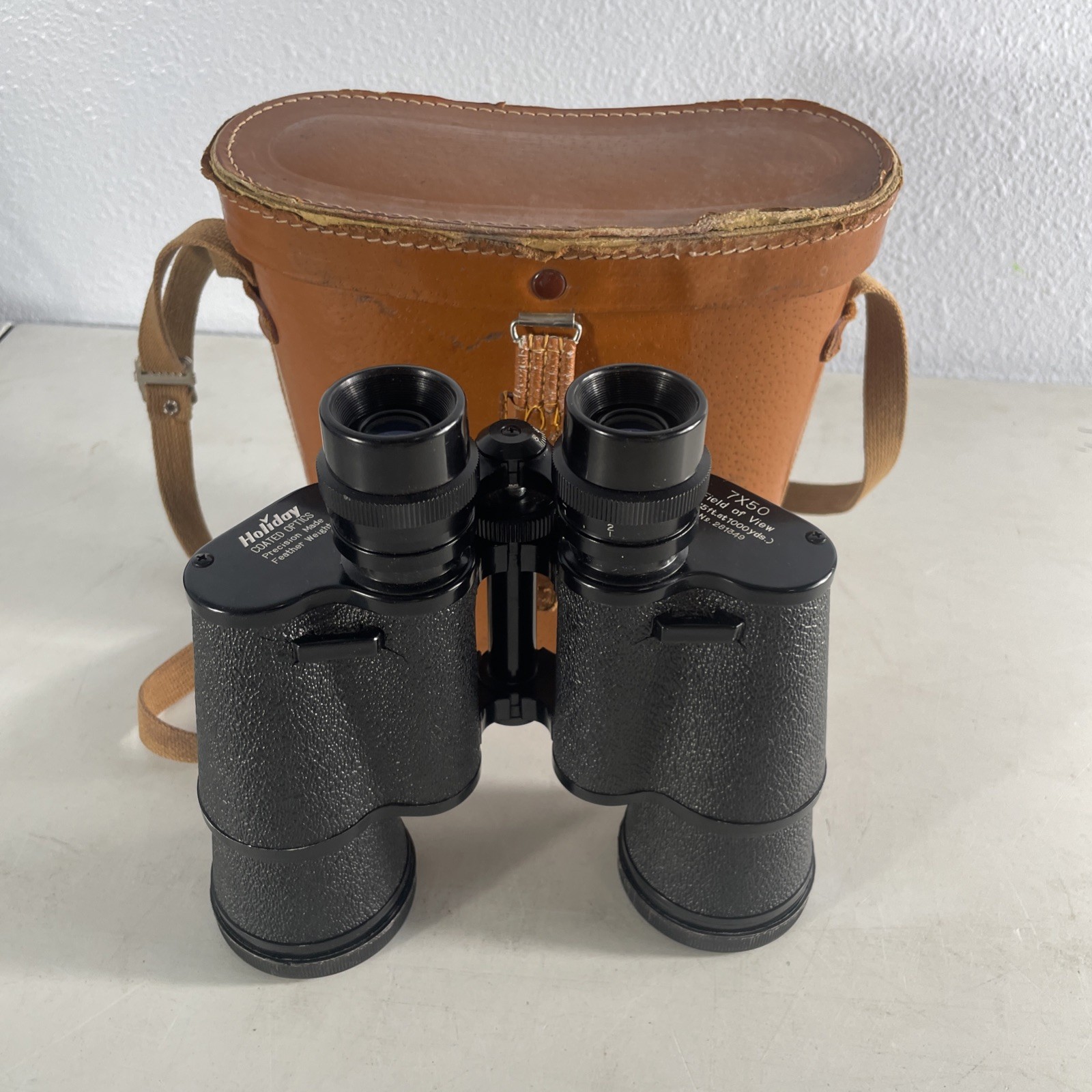 Holiday Binoculars Japan 7x50 Vintage 375 Feet At 1000 Yards Used