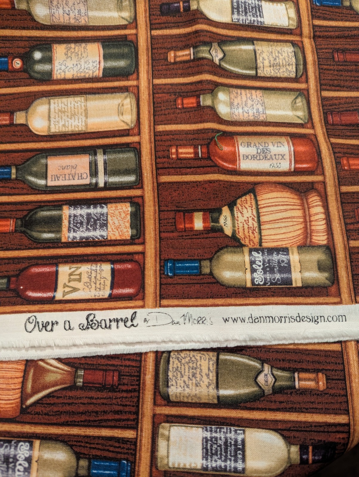 Dan Morris Over A Barrel Cotton Fabric