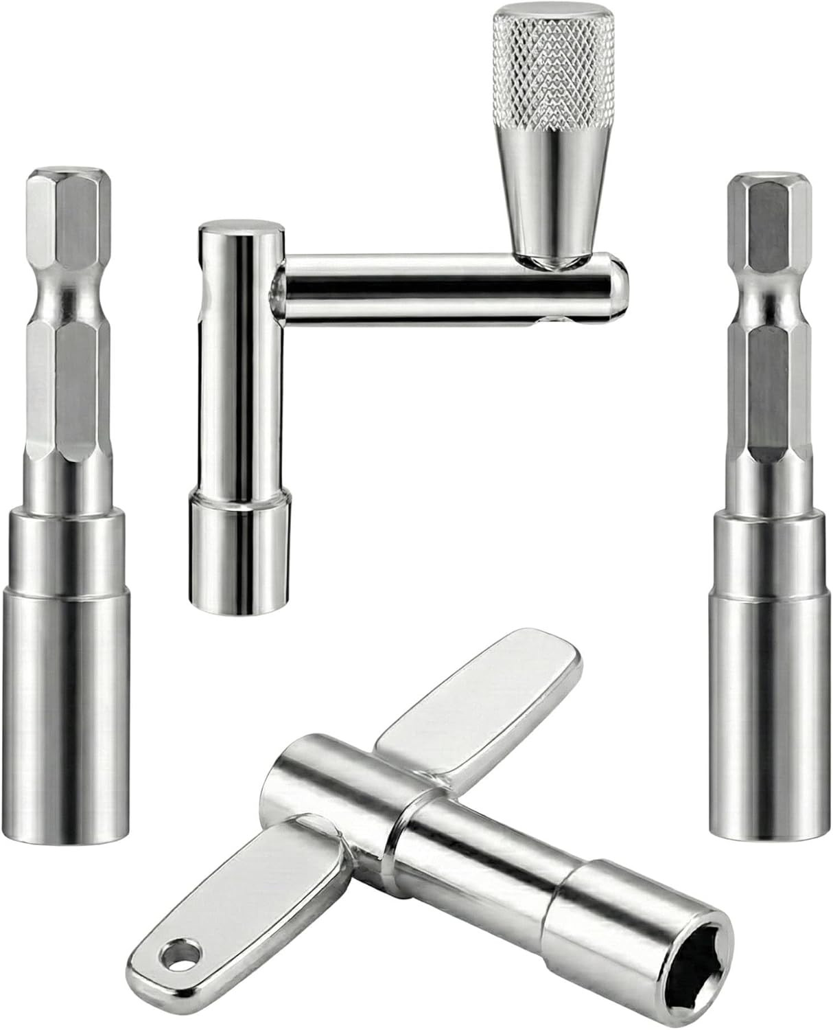 Drum Key Set Professional Drum Tuning Kit with Drill Bit Adapter Continuous Moti