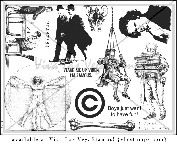 Unmounted Rubber Stamp Plate, Unmounted/Uncut Pink Rubber Stamps