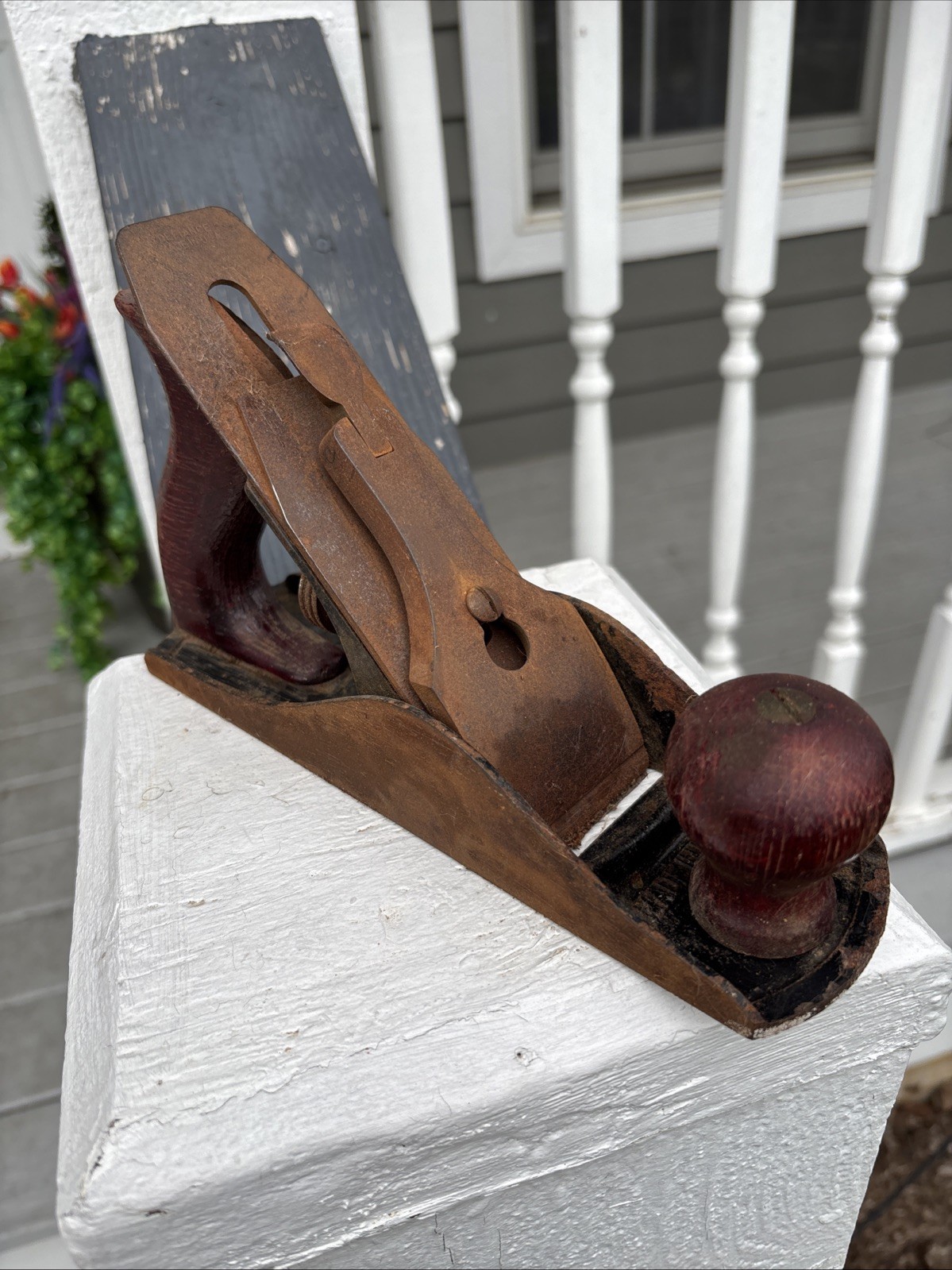 Vtg DEFIANCE Smooth Bottom Woodworking Plane, 9'1/4" Long. Made in U.S.A. Used.