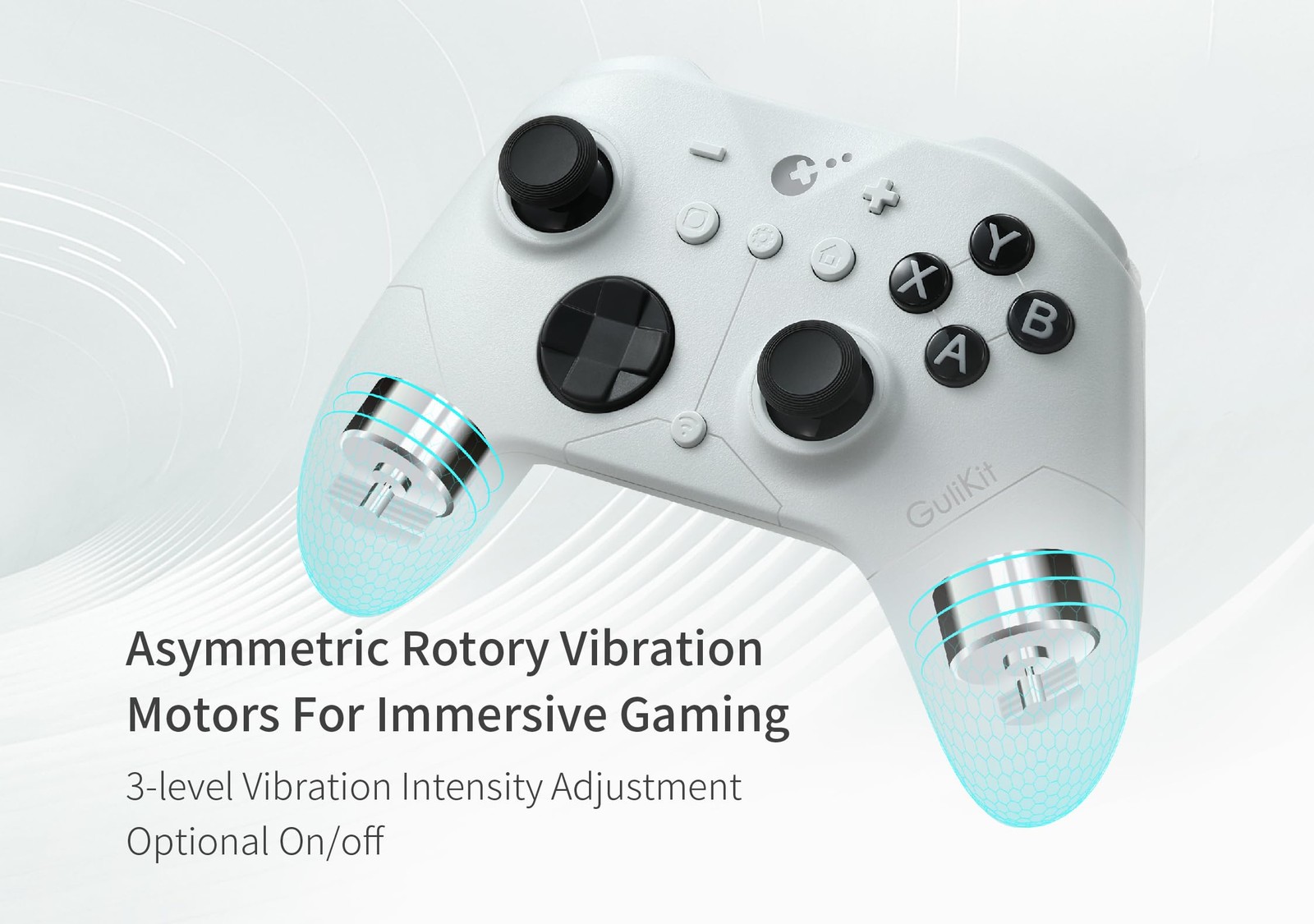 GuliKit ES PRO Wireless PC Controller – TMR PRO-White