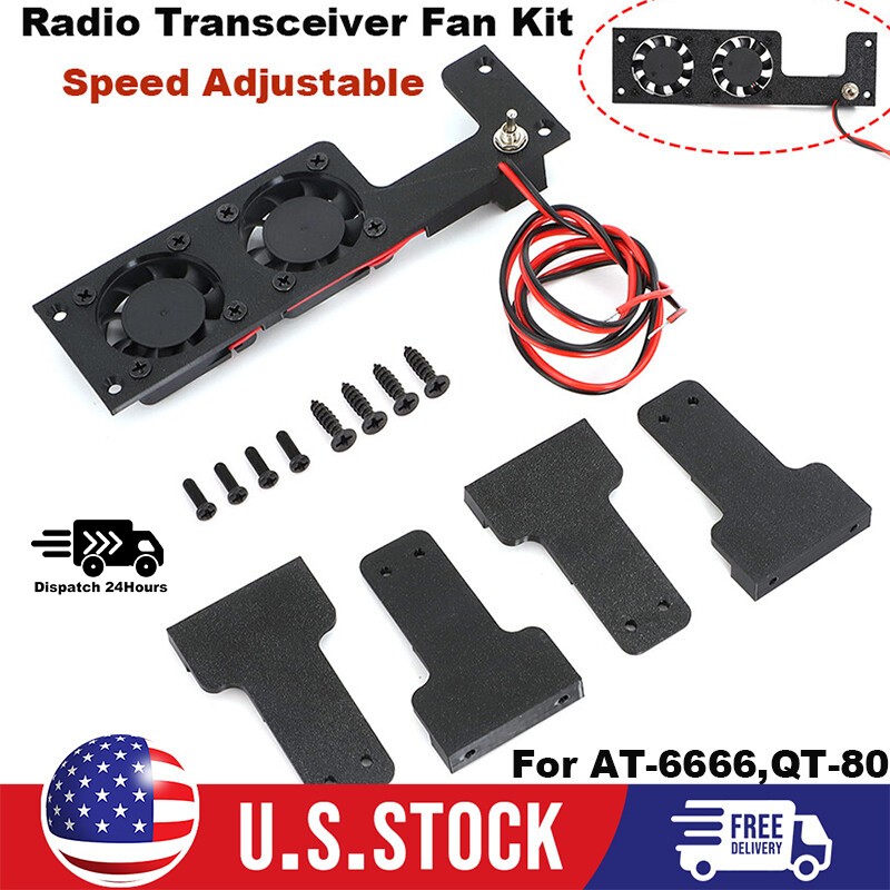 For AnyTone AT-6666,T-6666 PRO Fan Kit Radioddity QT-80,SR-447 Radio Transceiver