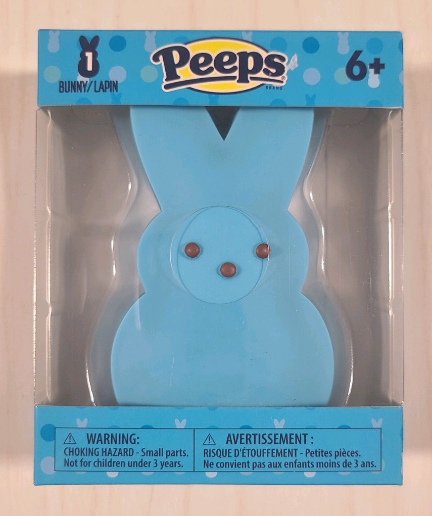 Peeps Bunny Blue Squishy Toy. Brand New, FAST SHIP!!