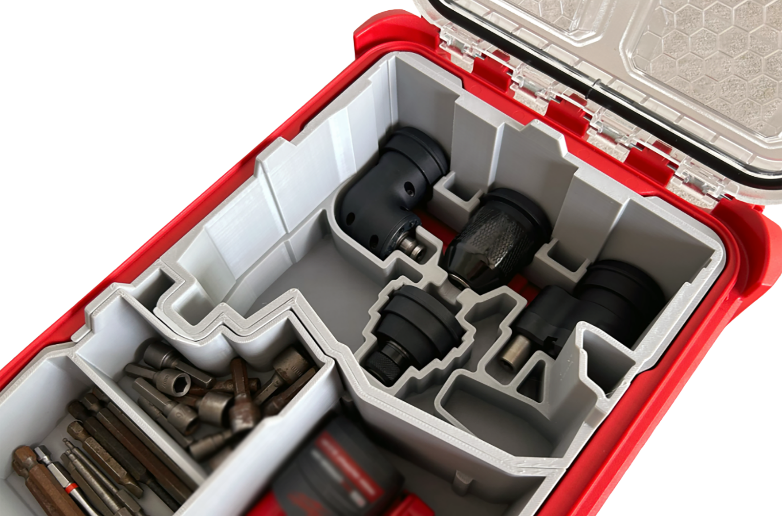 Milwaukee M12 Install Driver Packout Compact Insert Organizer Tray Tool