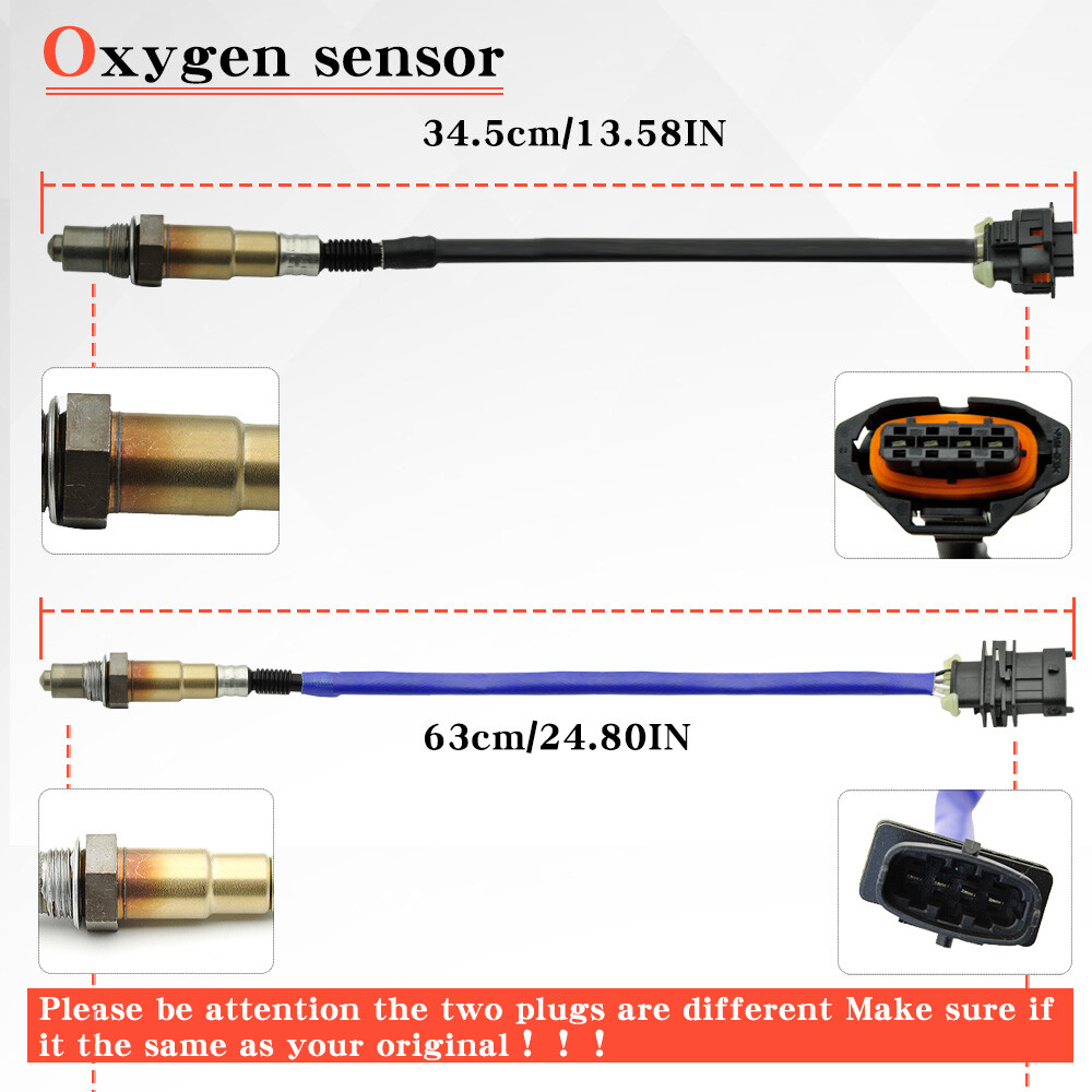 FOR 2011-2015 CHEVROLET CRUZE 1.4L 2PCS OXYGEN O2 SENSOR UPSTREAM & DOWNSTREAM