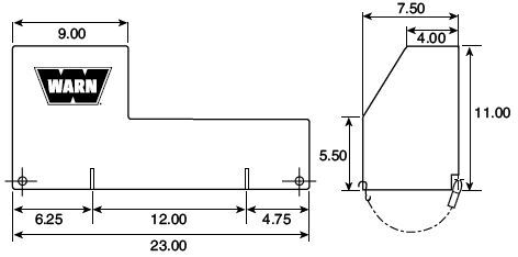Warn 13916 Winch Cover WINCH ACCESSORIES
