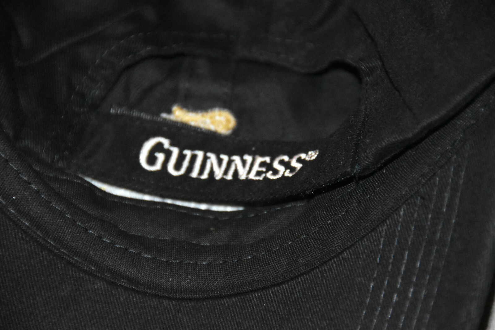 Promo Guinness Logo Baseball Dad Hat Cap Adjustable Hook Loop Beer Irish Black