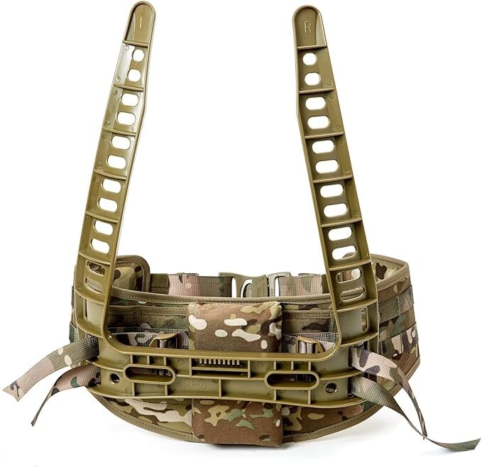 MOLLE Medium Pack Frame Multi-Terrain Camo w/ Waist Belt for Rucksacks No Straps
