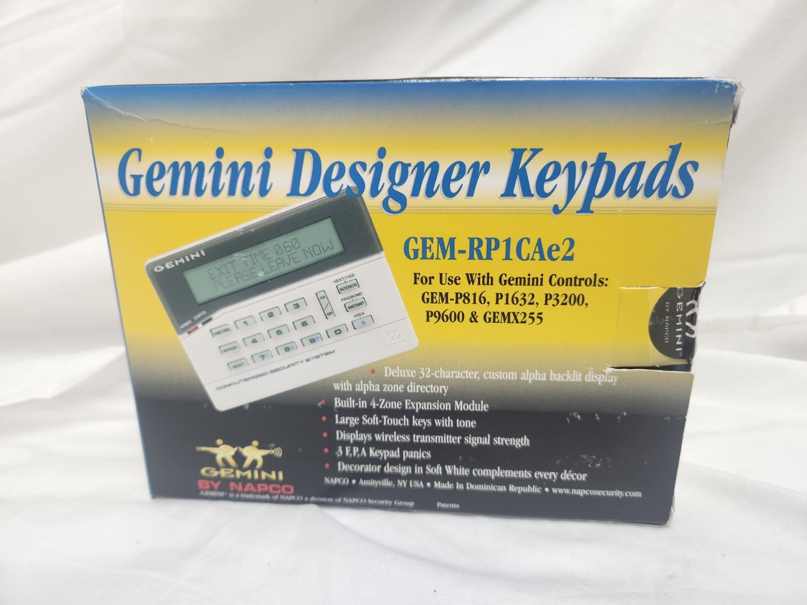 Napco Gemini Designer Keypad GEM-RP1CAe2 Alarm Control Panel & Keypad