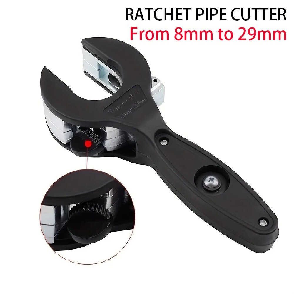 Ratcheting Tubing Cutter Tool Copper Pipe Ratchet Tube, Tube Cutter 8-29mm
