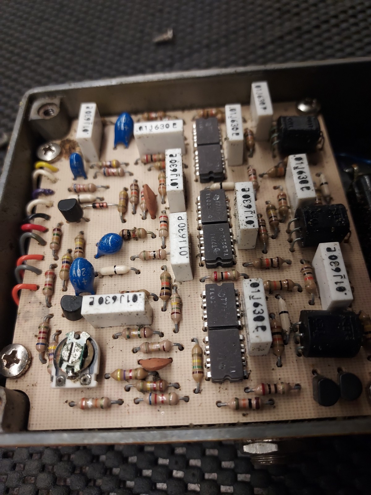 1978 MXR Phase 100 Stompbox Effect Pedal Phaser Phasor Block Logo