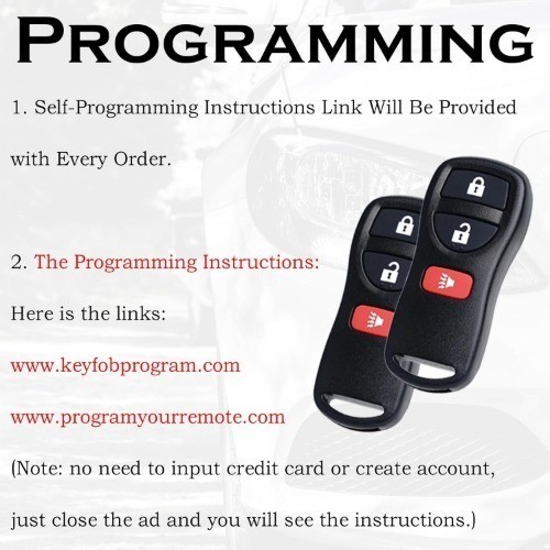 Keyless Entry Remote Control Key Fob Replacement Fits for Xterra Titan Armada Fr