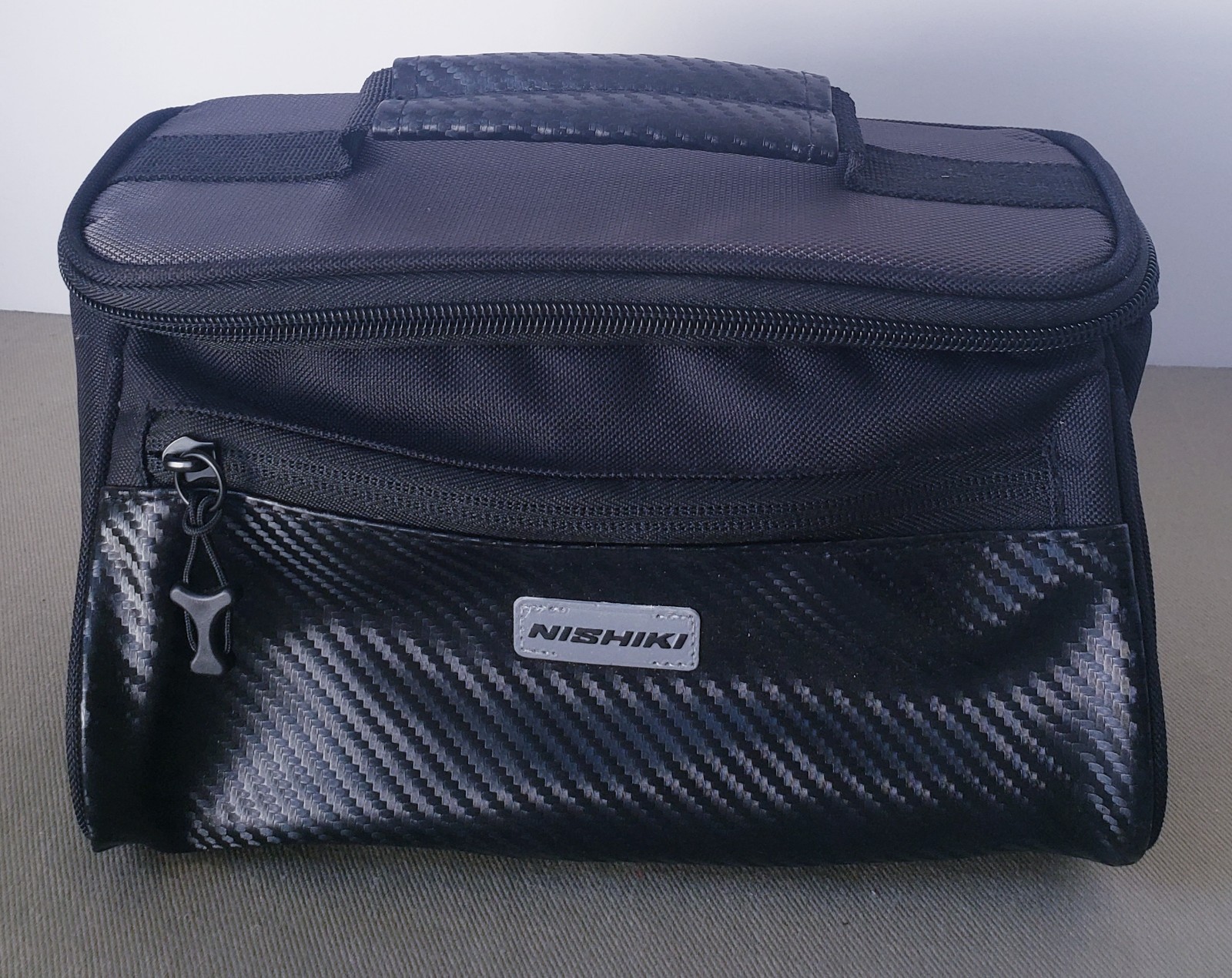 Nishiki Small Black Saddle Bag Bicycle Cycling Marathon Tour Road Stash