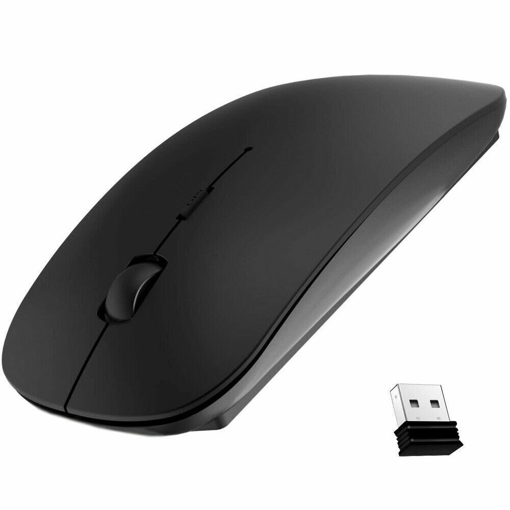 Slim 2.4GHz Optical Wireless Optical Mouse USB Receiver For Laptop PC DELL ACER