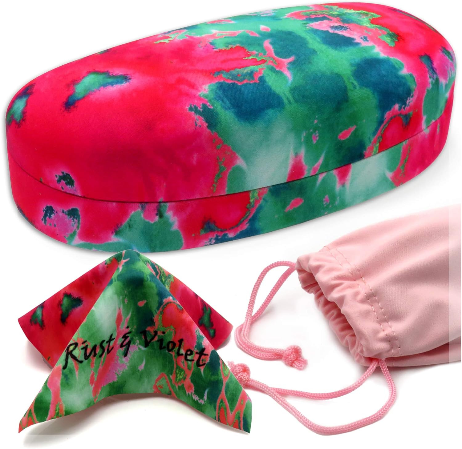 Hard Sunglasses case - Women Glasses Case Holder - Large Durable Eyeglass Case H