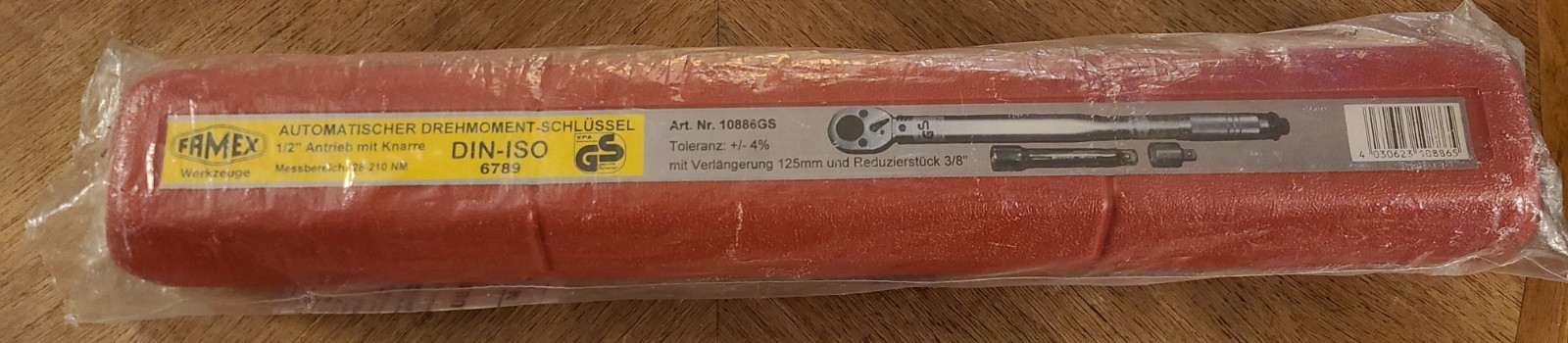 Famex Torque Wrench DIN-ISO 6789