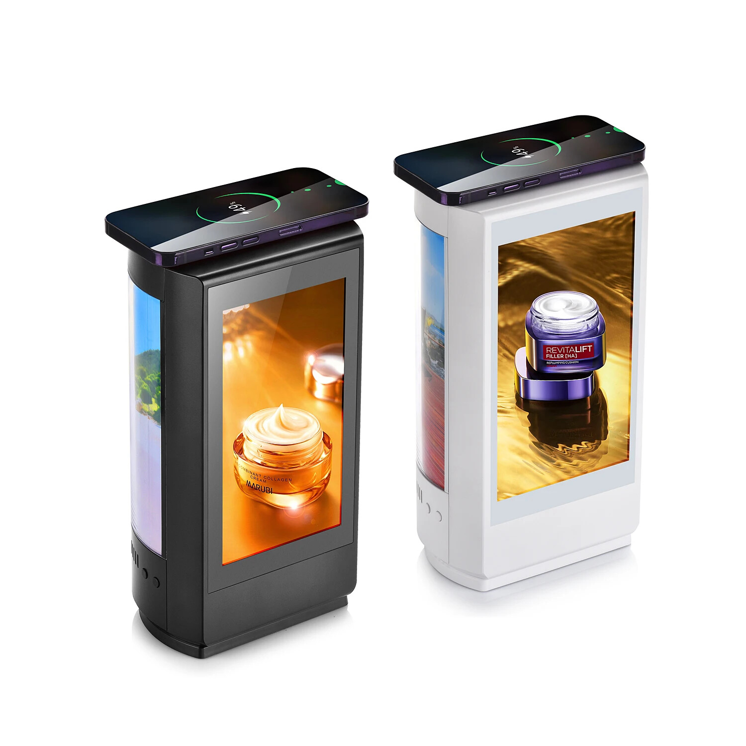 High CPU RAM 2G Touch Screen Advertising Charging Digital Signage And Displays