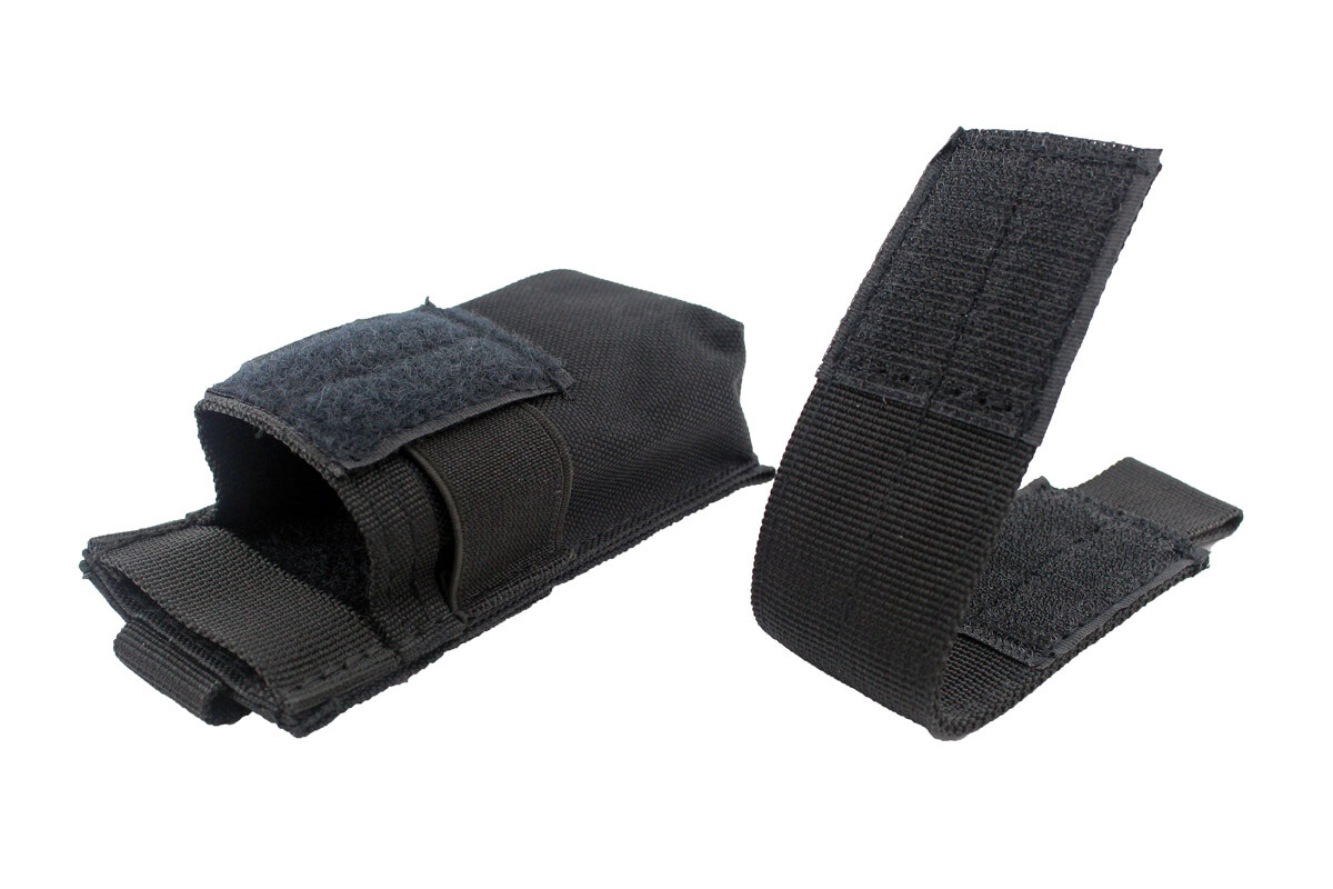 US Molle Flashlight Pouch Holster Utility Tools Pouch Adjustable Hook Loop Flap