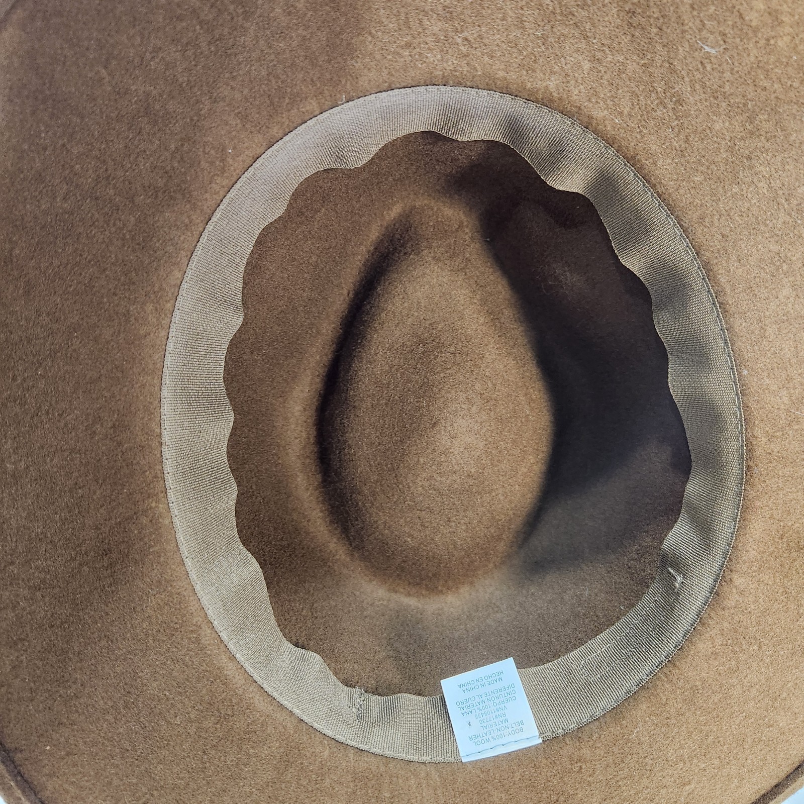Target Wide Brim Fedora Hat 100% Wool Brown