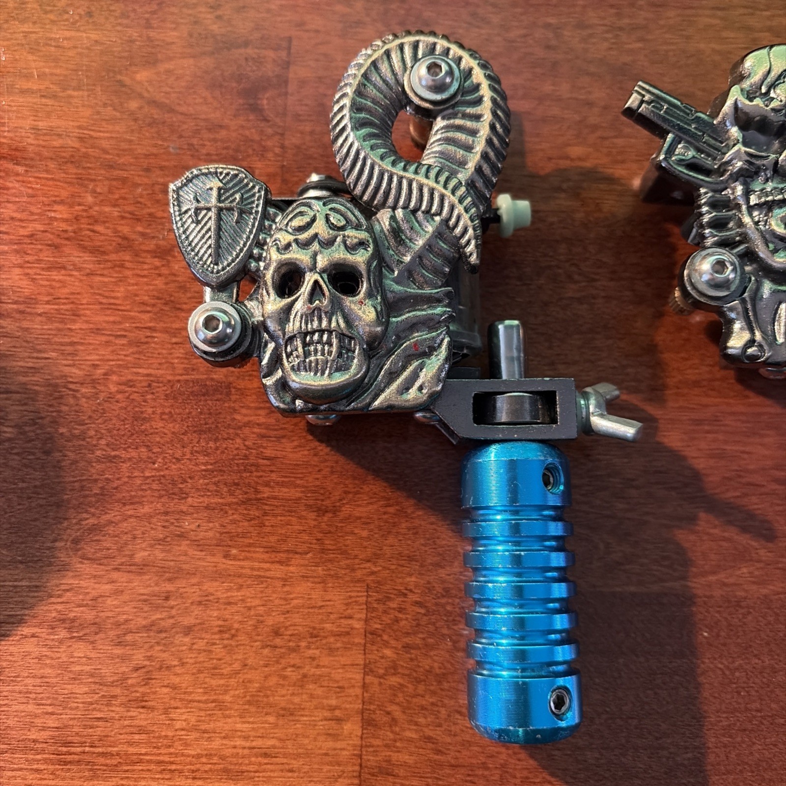 4 Classical Tattoo Guns Skull Skeleton Machines Untested