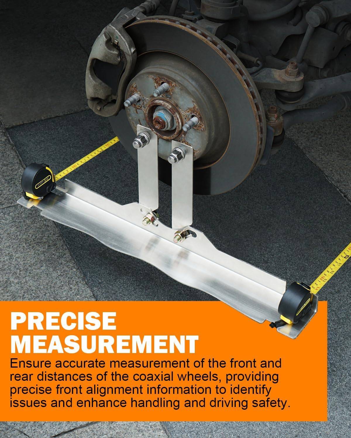 Wheel Alignment Tool Toe Alignment Tool Plate 2 Pack with 2 Tape Measures 2026