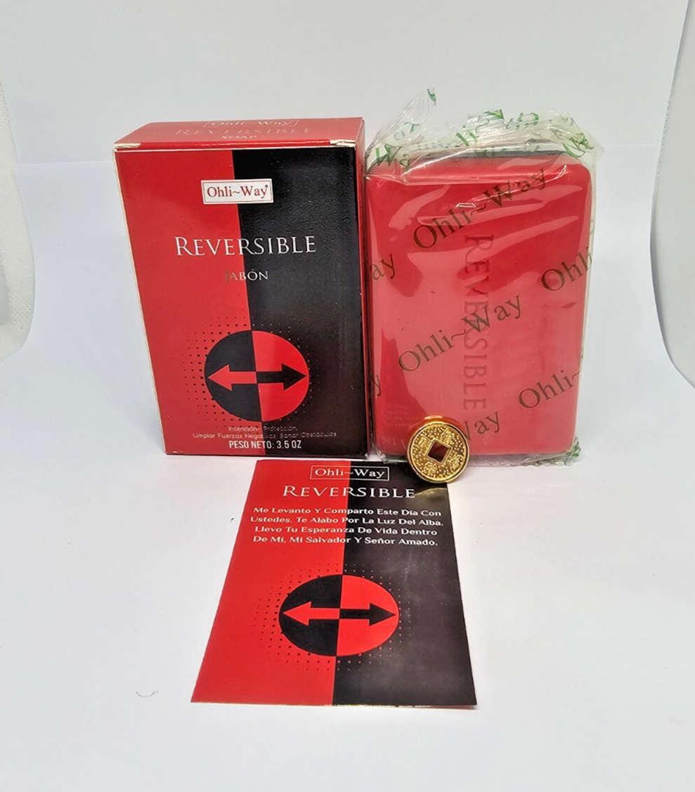 JABON REVERSIBLE / REVERSIBLE SOAP CONTRARESTA MALES LIMPIA ENERGIAS NEGATIVAS
