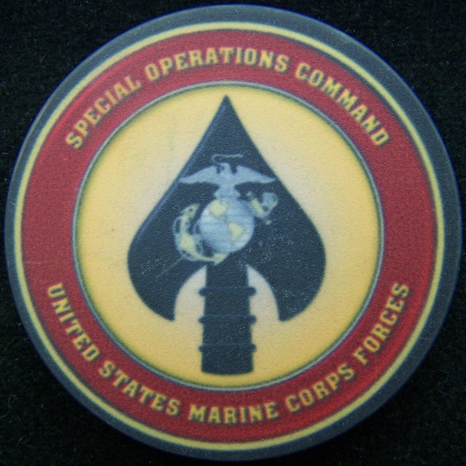 Special Operations Command Marine Corps Forces Poker Chip Challenge Coin