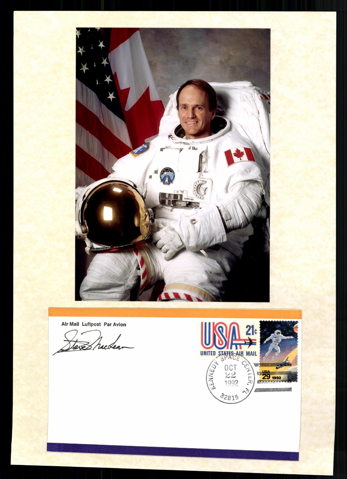Steven Glenwood Mac Lean Canadian Astronaut STS-52 Original Signed # G 43790